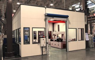 CMM Room with High Speed Door White CMM Room with High Speed Door and multiple windows