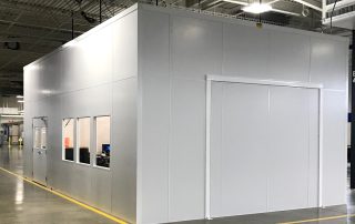 CMM Room with Removable Wall Panels White CMM Room with Removable Wall Panels