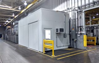 Climate Controlled CMM Room White Climate Controlled CMM Room in a warehouse