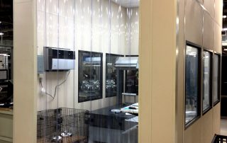 Equipment Enclosure Equipment Enclosure in a warehouse