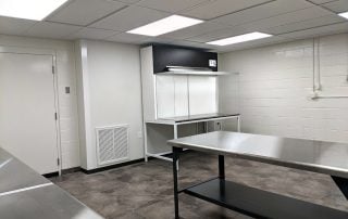 Existing Test Lab that has been Converted to an ISO 7 Cleanroom